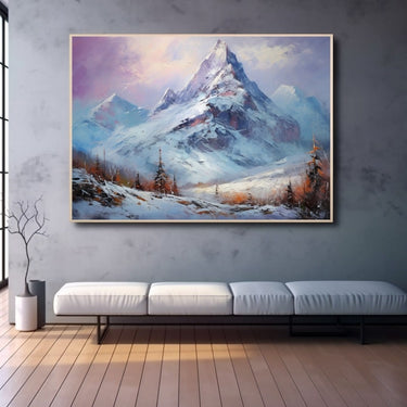 Snowy Mountains Painting
